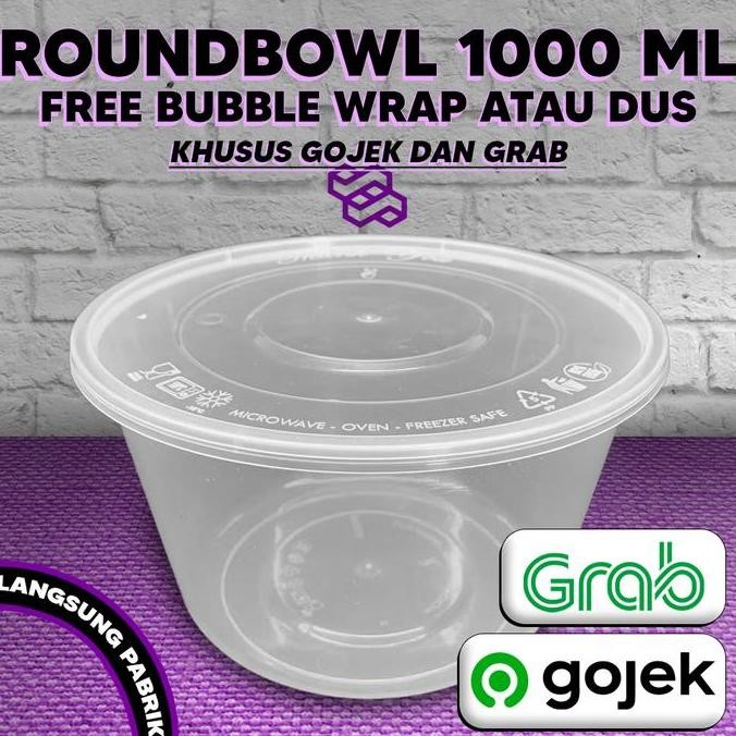 THINWALL MANGKOK BULAT 1000 ML / THINWALL ROUNDBOWL 1000ML