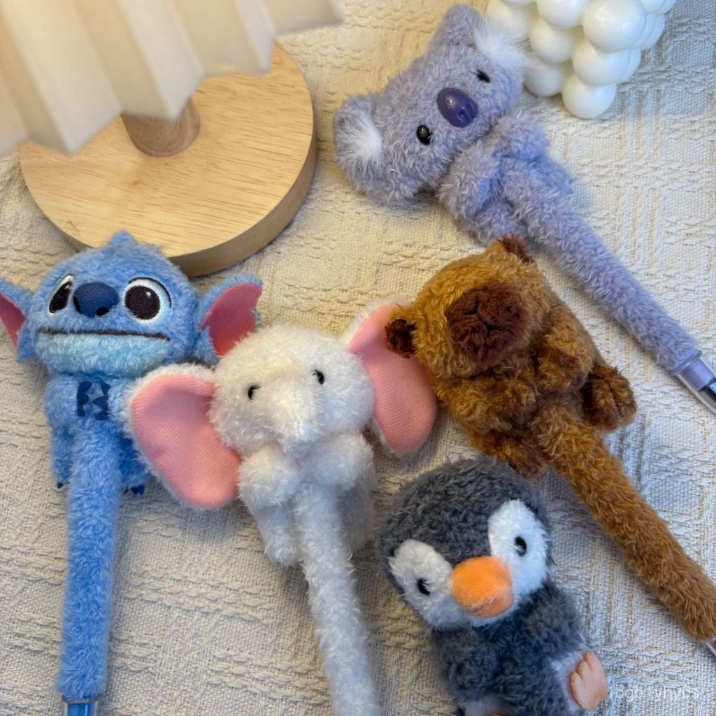 

Doll Small Abstract Gadgets Stitch Koala Plush Student Writing Ballpoint Pen Cap Quick-Drying Writing Pen IM6H
