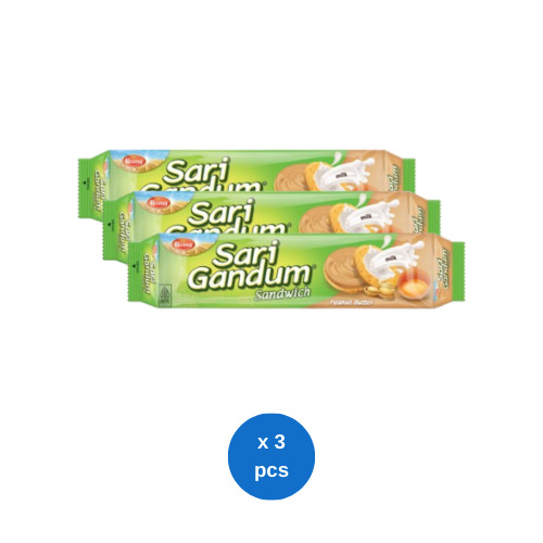 

Roma Sari Gandum Peanut Butter 108gr x 3 pcs