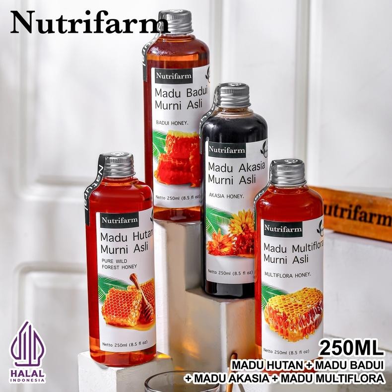 

(Terbaru) Nutrifarm Madu / Madu Hutan / Madu Baduy / Madu Multiflora / Madu Akasia (Terlaris)