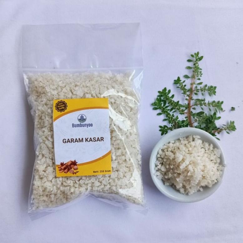 

(Terbaru) Garam Kasar / Garam Krosok | 250 gram | Garam khas Nusantara (Terlaris)