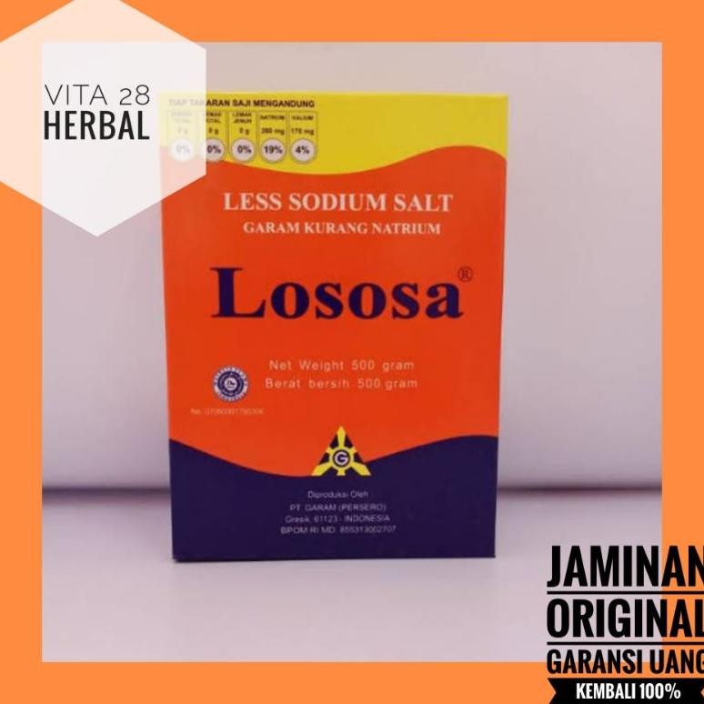 

(Terbaru) GARAM LOSOSA 500 GRAM GARAM KURANG NATRIUM ORIGINAL 100% UNTUK HIPERTENSI (Terlaris)