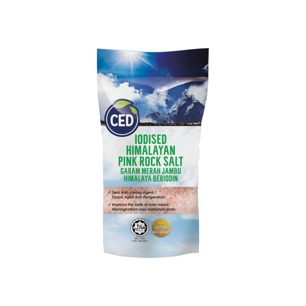 

(Terbaru) CED Garam Himalaya Pink Beriodin 500g Iodised Himalayan Pink Rock Salt, Garam Batu, Garam Sehat Natural Pink Rock Salt (Terlaris)