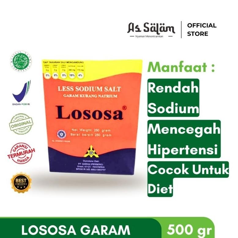 

(Terbaru) Garam Hipertensi / Garam Darah Tinggi Rendah Natrium Lososa , Mencegah Hipertensi - 500 gram (Terlaris)