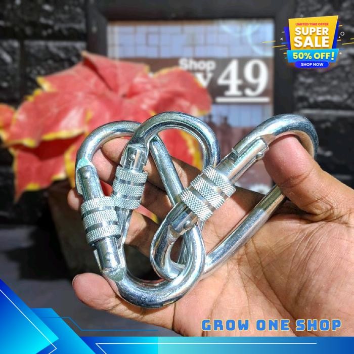 CARABINER OUTDOOR BESAR / KARABINER / CARABINER BESI FREE ONGKIR 