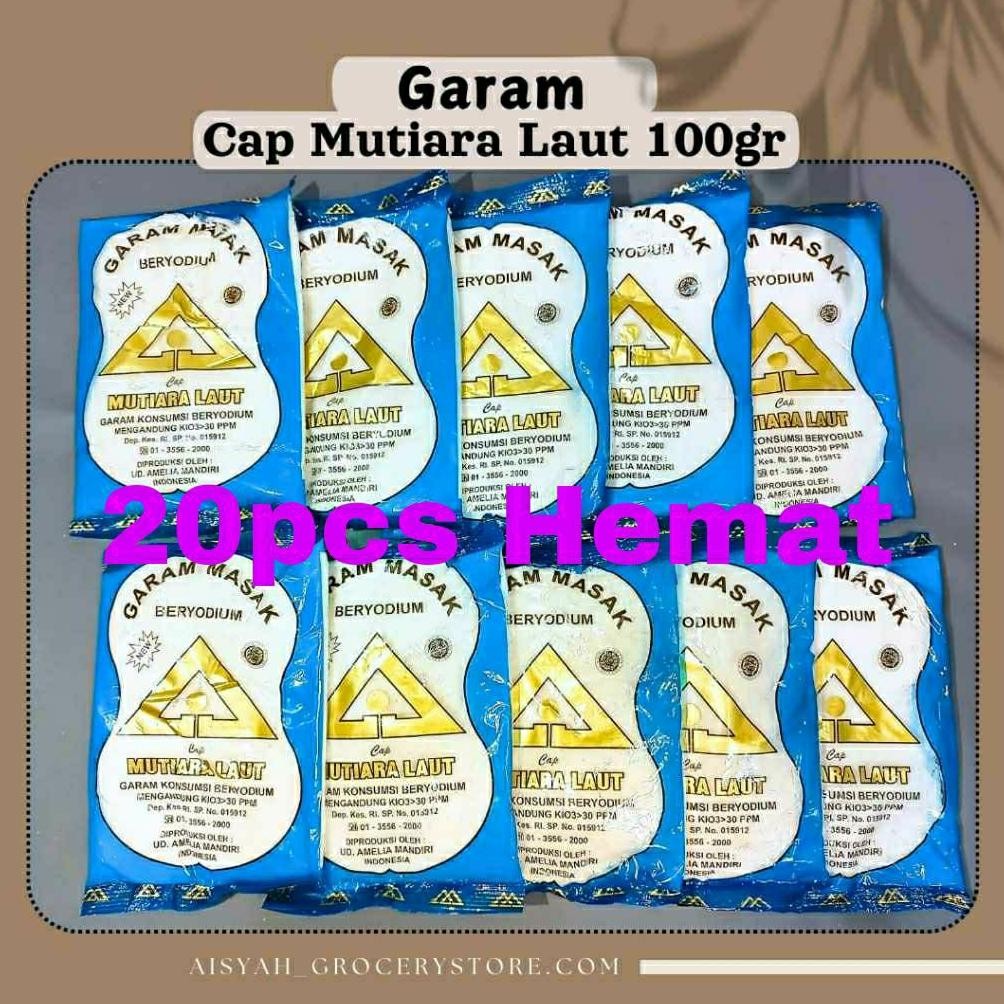 

(Terbaru) 20Pcs Garam Cap Segitiga Mas Beryoudium Mutiara Laut (Terlaris)