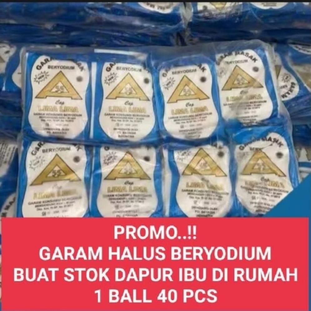 

(Terbaru) 1 ball isi 40 pcs garam masak halus beyoudim termurah kemasan 100gr (Terlaris)