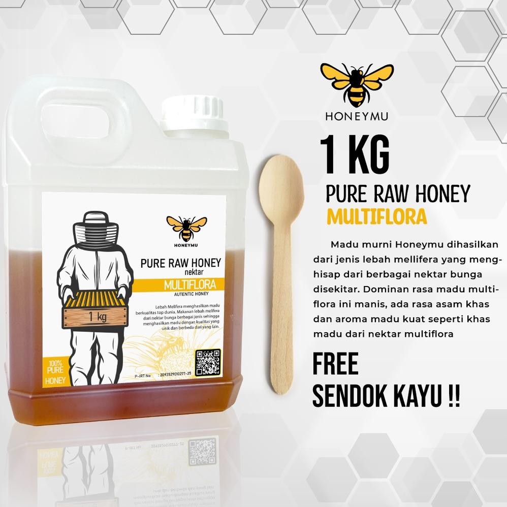 

(Terbaru) Madu Murni Asli Nectar Multiflora 1Kg (Terlaris)