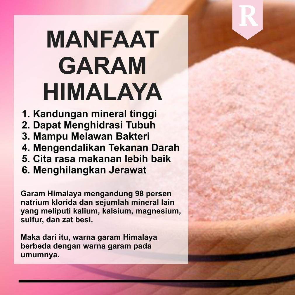 

(Terbaru) Garam Himalaya 500gr mengandung antimikroba + Anti Dehidrasi dan daya tahan tubuh (Terlaris)