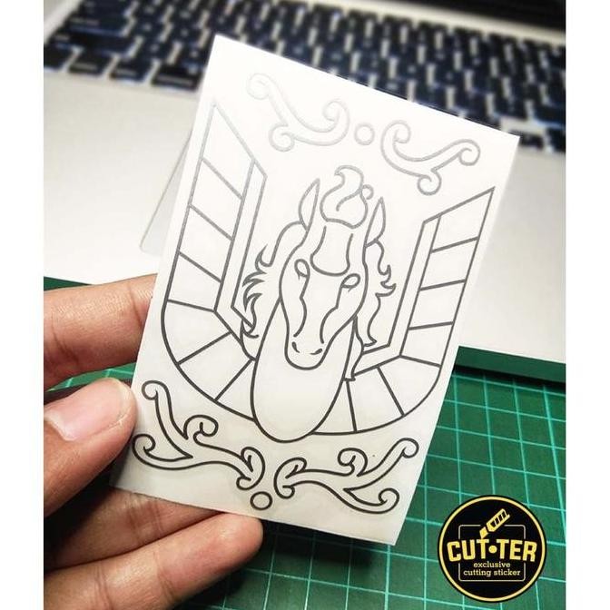 

DB1>> cutting sticker SAINTSEIYA seiya logo