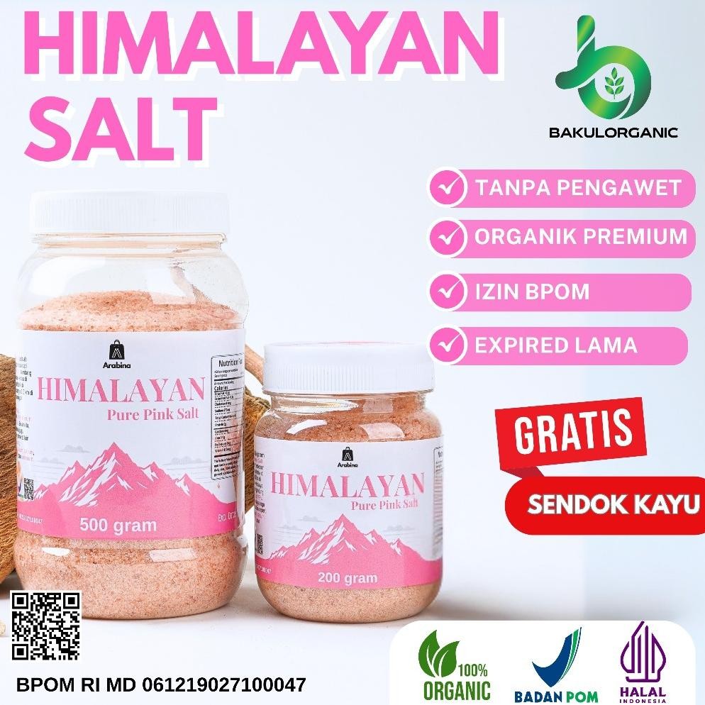 

(Terbaru) Bakulorganic Garam Himalaya Original Himalayan Pink Salt (Terlaris)