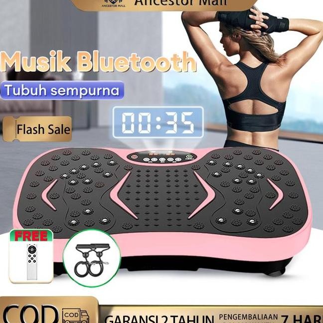 Ancestor Mall Alat Pijat Elektrik Perut Alat Fitness Alat Mesin Getar Mesin Lemak Otot Kaki Listrik 