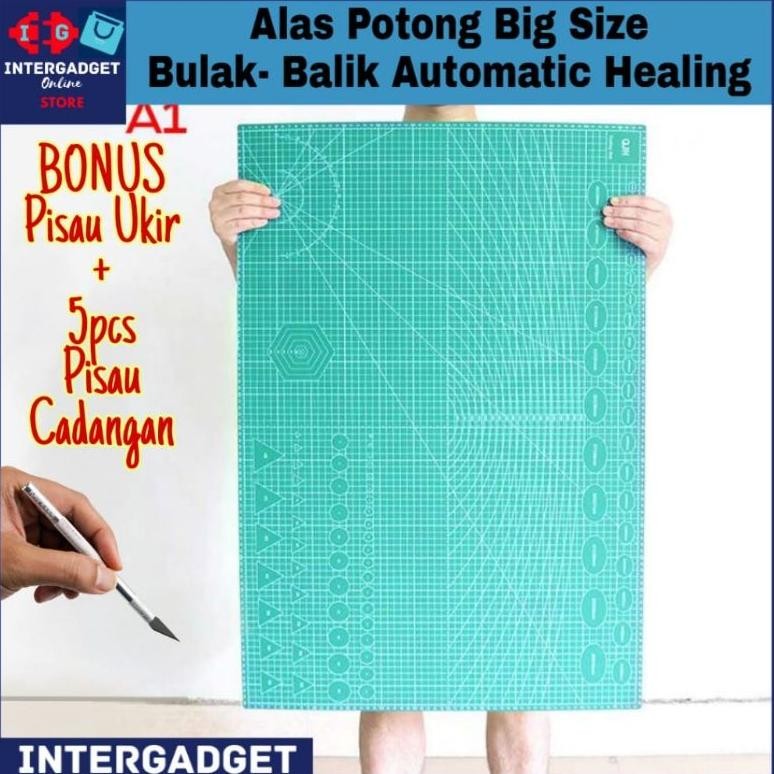 

Best Seller Cutting Mat Ukuran Besar Free Pisau Ukir Alas Potong A1 A2 A3 Bulak Balik Serba Guna Best Seller