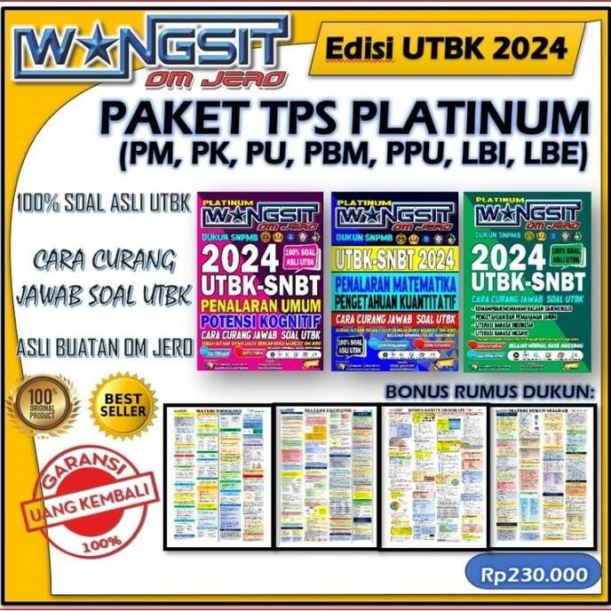 [Tps Utbk 2024] Buku Wangsit Om Jero Utbk Snbt 2024 Platinum