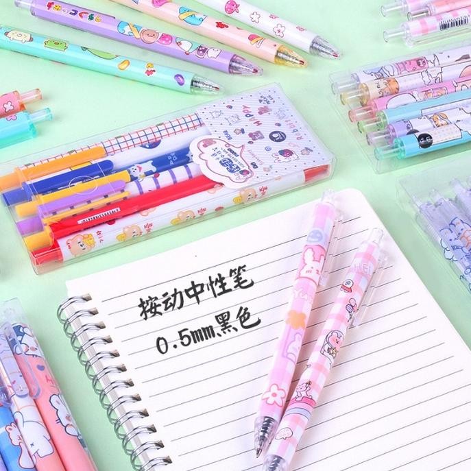 

Zx41 Cod 1 Set 6Pcs Pulpen Gel Mekanik 0.5Mm / Ballpoint Mekanik Berbagai Macam Motif Lg Zx41