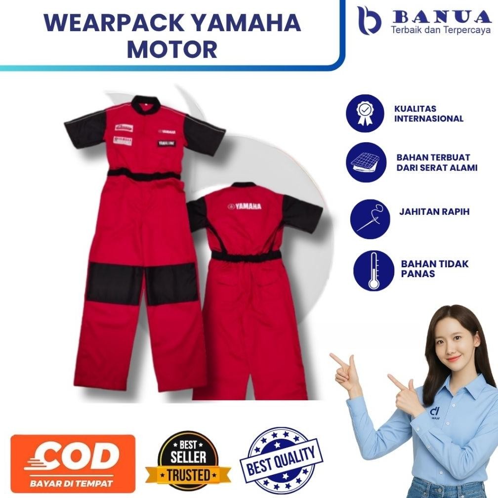 Seragam Mekanik Yamaha | Wearpack Yamaha | Seragam Yamaha Mekanik | Seragam Bengkel Yamaha