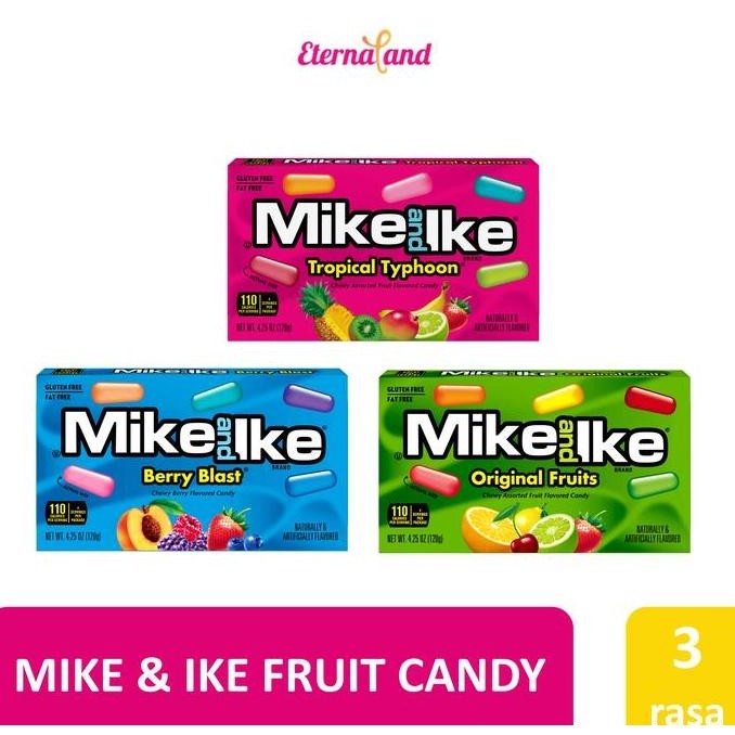 

Mike and Ike Fruit Candy - permen rasa buah impor USA