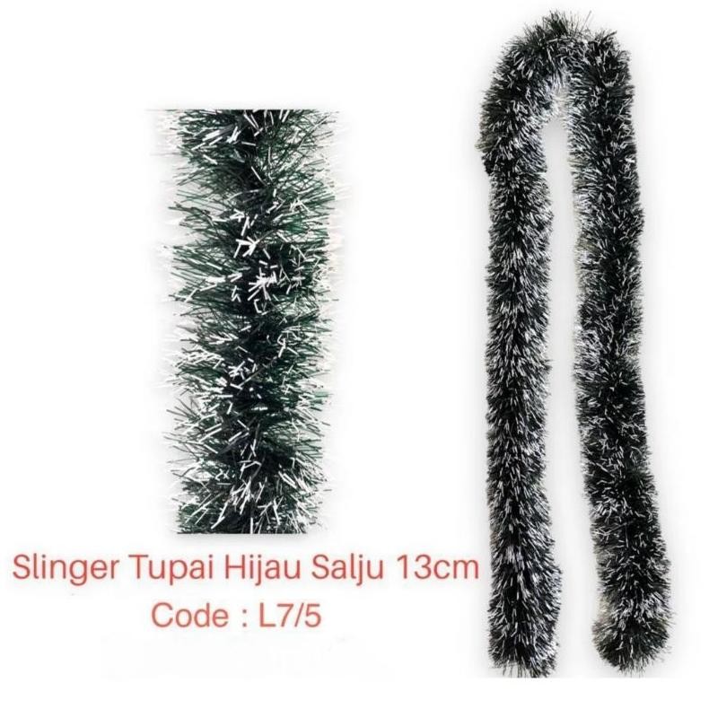 As25 Rg-4 New Arival Slinger Tupai Hijau Salju 13Cm M9/5 L7/5 - Slinger Natal - Rumbai Natal - Hiasa