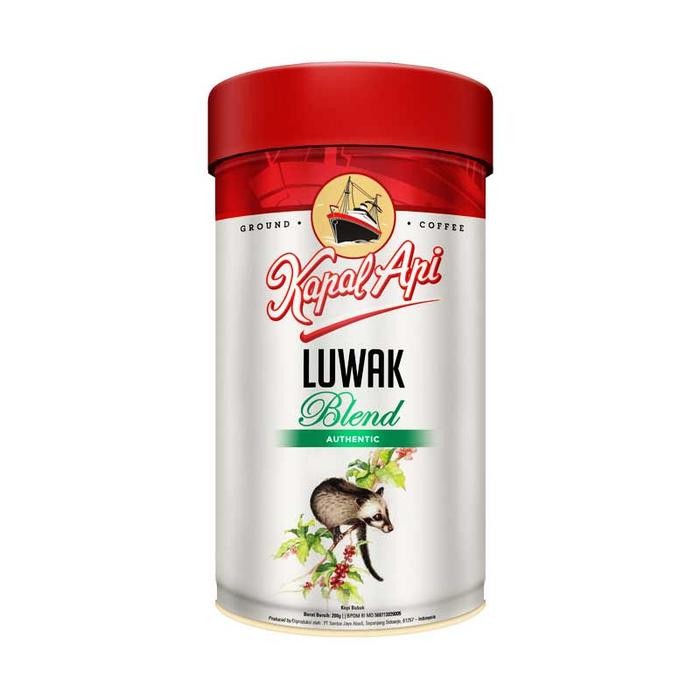 

Kopi Kapal Api Luwak Blend Kaleng 200 Gr Kapal Api Bubuk Premium