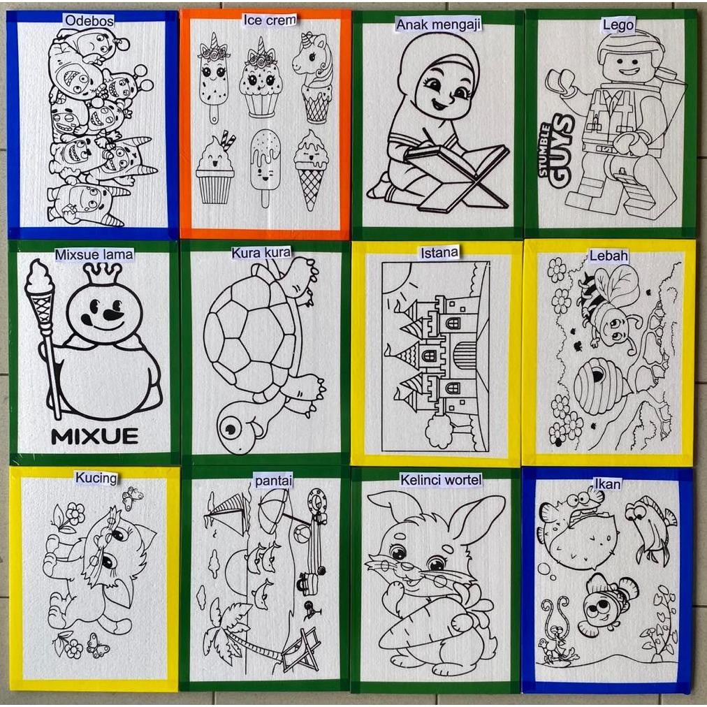 

An85 Paket 20 Sterofoam Lukis Anak Ukuran 30X40 Termurah Styrofoam Mewarnai An85