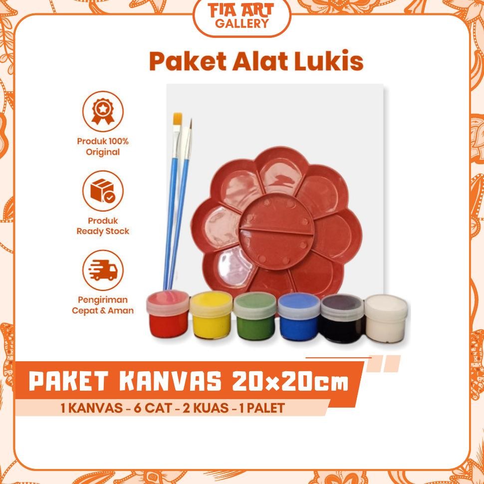 

Best Seller Alat Lukis Anak Lengkap 1 Set 20X20 Cm Peralatan Melukis Kuas Cat Air Minyak Warna Watercolor Palet Kuas Painting Brush Kanvas Canvas 20 X 20 Cm Paint Art Acrylic Akrilik Best Seller