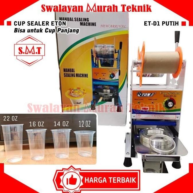 *****] ETON CUP SEALER BY MOLLAR ET-D1 WARNA PUTIH BISA UNTUK CUP PANJANG