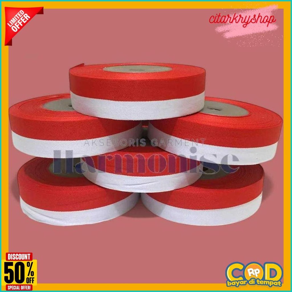 

Pita Merah Putih Eagle Brand Pita Kemerdekaan Pita Serba Serbi 17 Agustus Pita Bendera Merah Putih