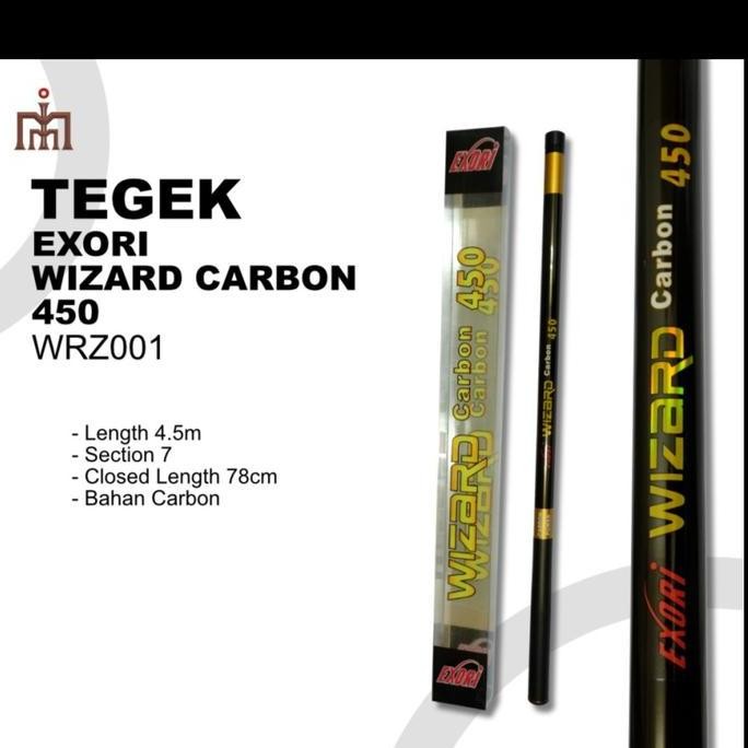 TERMURAH - Joran Tegek Exori Wizard Carbon 450 540 cm