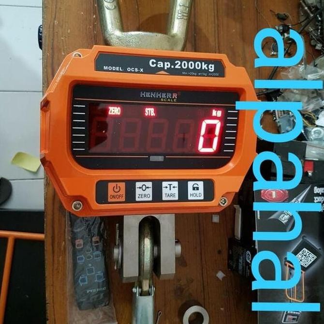 Timbangan gantung digital 2ton henher
