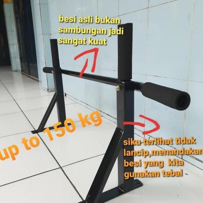 BEBAS ONGKIR - pull up bar besi gantungan