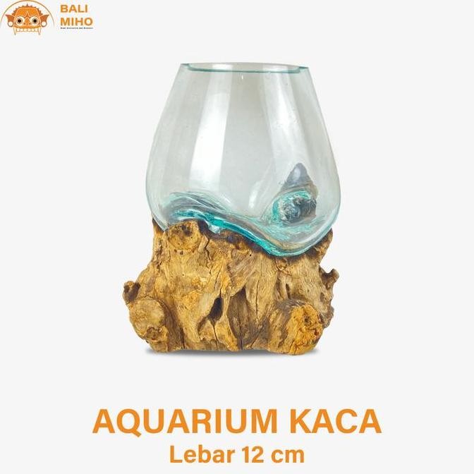 >>>>>] AQUARIUM CUPANG DARI KACA DAN KAYU/GLASS ON WOOD/VAS BUNGA KACA/BALI