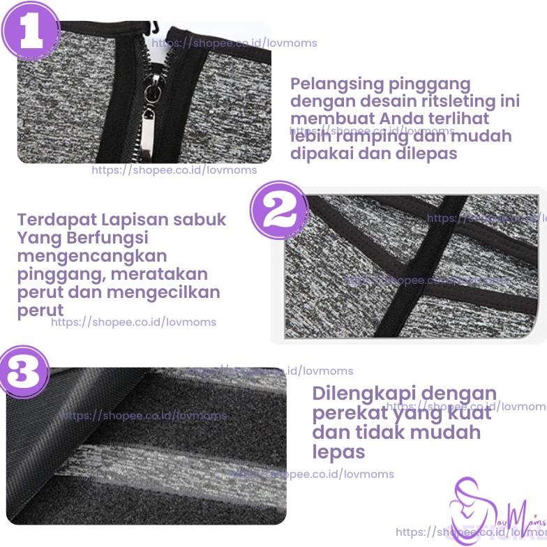 Big Sale Korset Perut Pria Pelangsing Badan Tubuh Pembakar Penghilang Susut Lemak Corset Korslet Ola