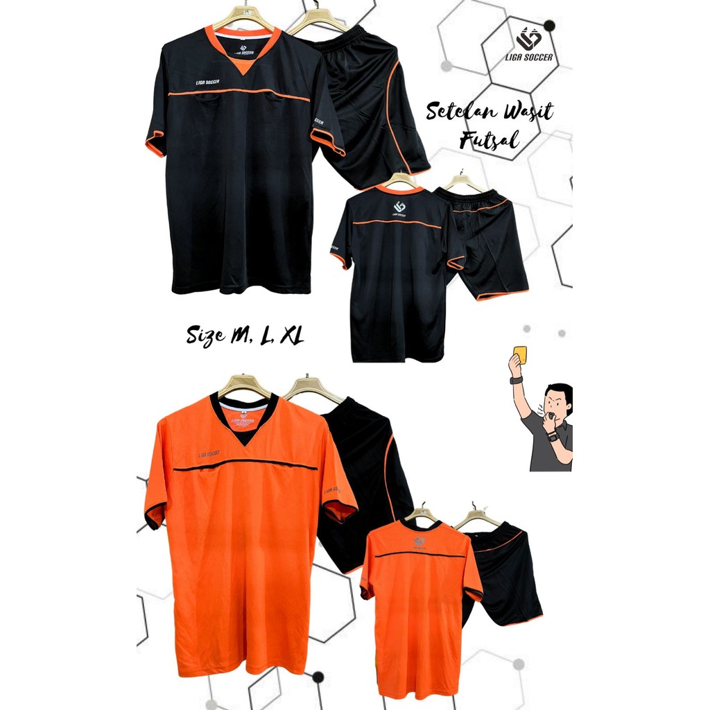 Setelan Baju Wasit Baju Wasit Bersaku didada