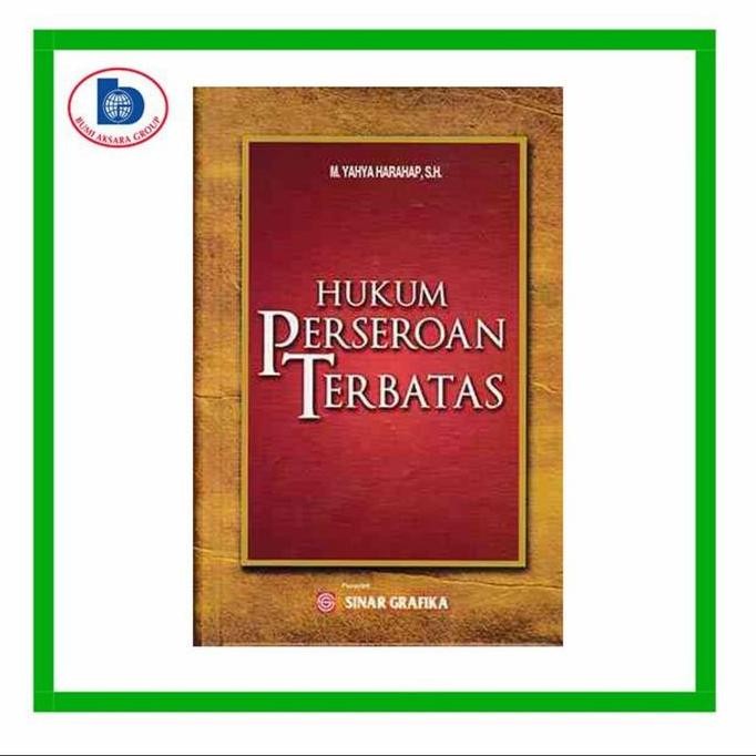 Buku Hukum Perseroan Terbatas. By. M. Yahya Harahap. Original