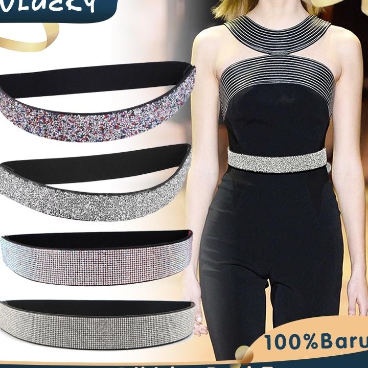 Belt Karet Wanita Belt Karet Blink Lebar Ikat Pinggang Wanita Fashion Untuk Dress