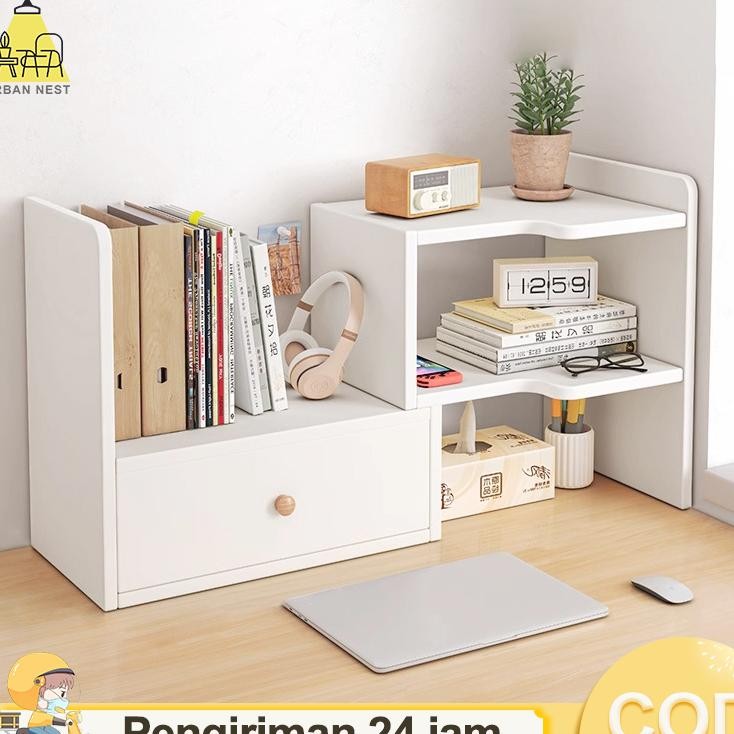 Cod Rak Desktop Storage Rak Meja Stationery Tempat Penyimpanan Tempat Untuk Meja Kantor Meja Belajar