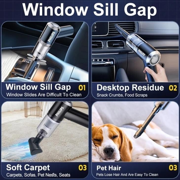 penyedot debu portabel penyedot debu lima-dalam-satu 998000pa penyedot debu kasur penyedot debu nirk