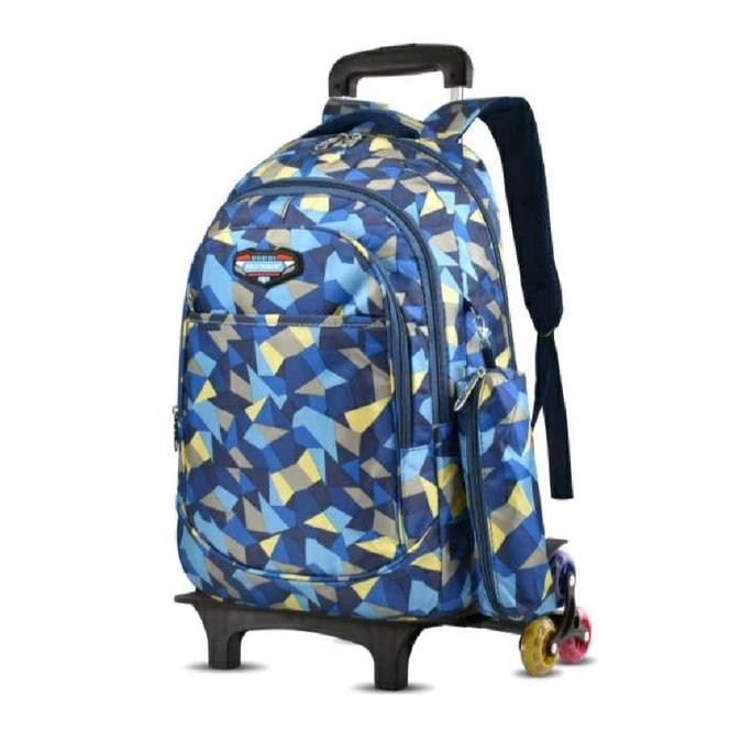 Tas Ransel Trolly Anak Tas Roda Troli Travel Free Pouch