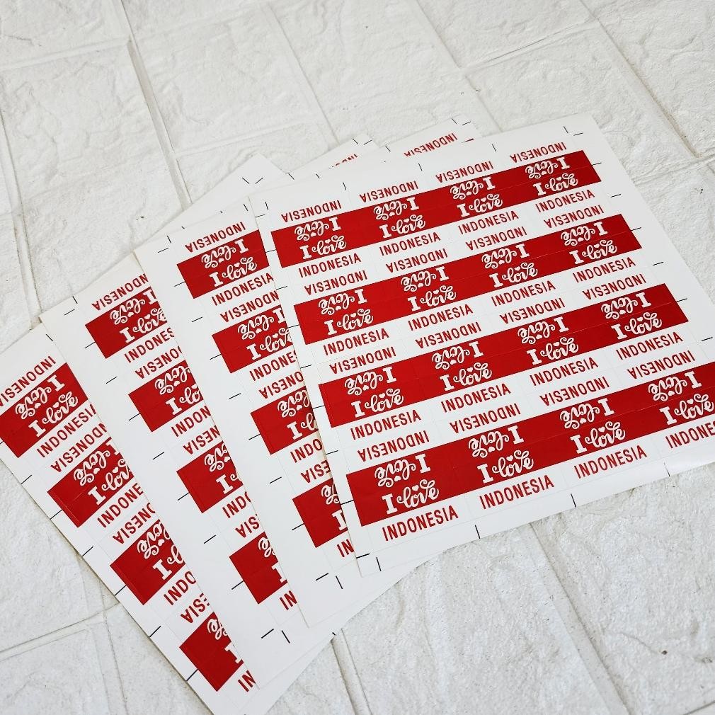 

2Er-54 Stiker Pipi Bendera Merah Putih / Stiker Pipi Hut Dirgahayu Ri /Aksesoris 17 Agustus