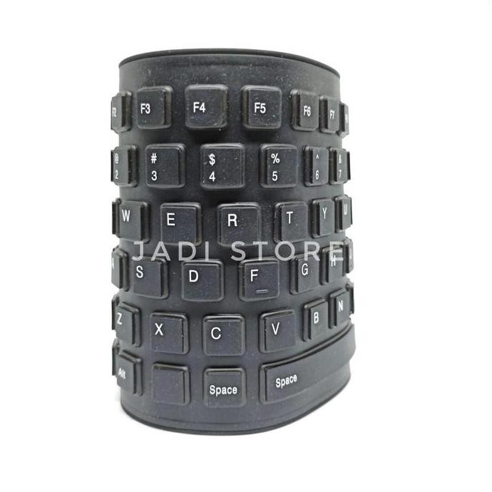 Keyboard Elastis Keyboard Gulung Keyboard Flexibel Keyboard Lipat Anti Air Keyboard Mini Keyboard Ek