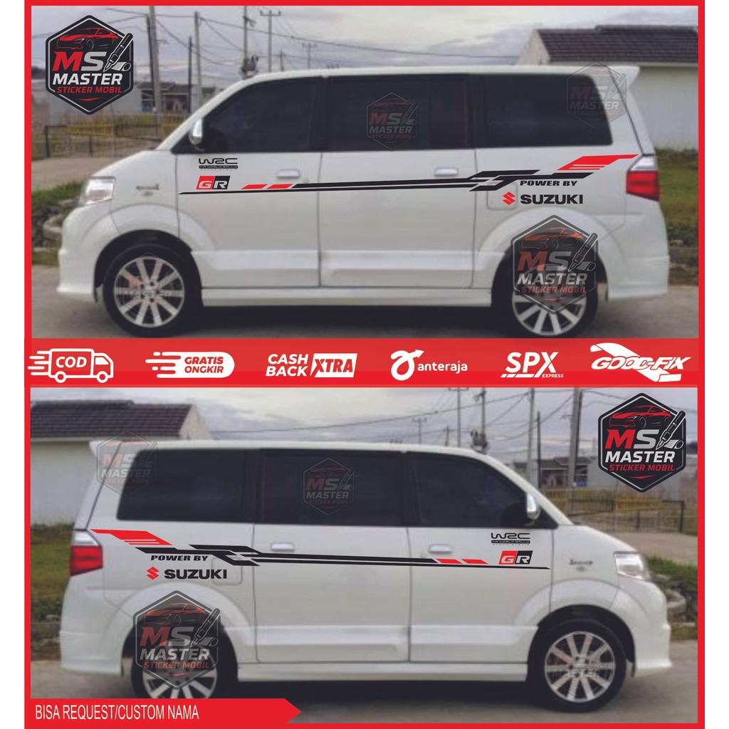 Stiker Cutting SUZUKI SPORT Stiker Mobil Apv Stiker Body mobil Apv Grandmax Terbaru keren