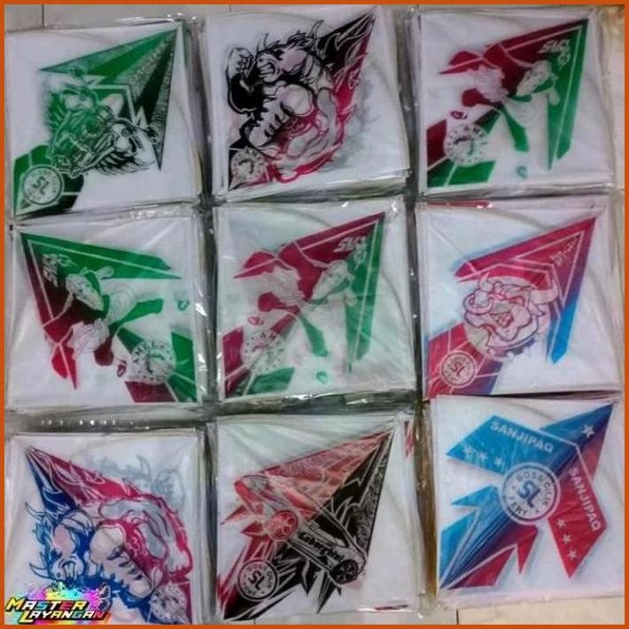 PROMO isi 100pcs!! layangan sukhoi - layangan sukhoi standar - motif rendom - layangan sukoi - layan