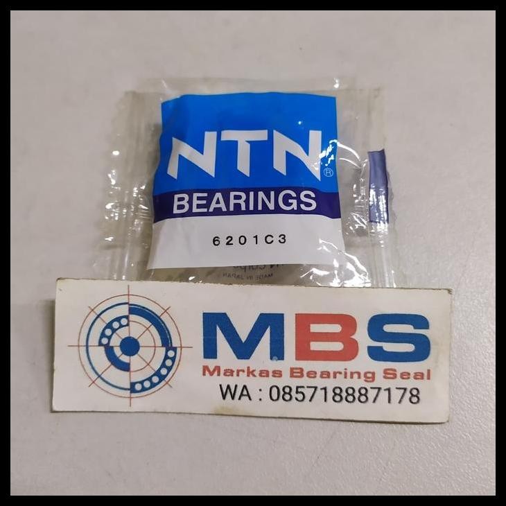 TERMURAH BEARING 6201 C3 MERK NTN ASLI JAPAN 6201C3 