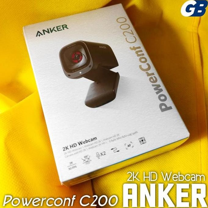 Anker A3369 Powerconf C200 2K Ai Stereo Mics Webcam Untuk Pc Laptop Computer Co