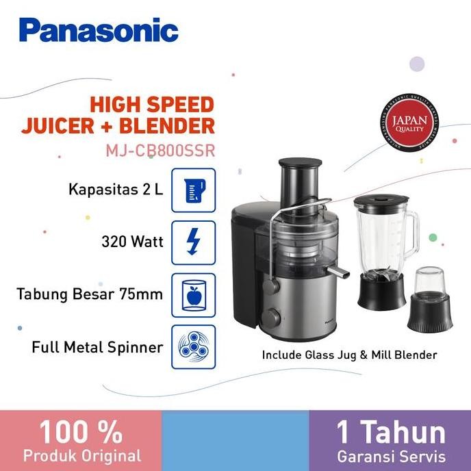 Panasonic Mj-Cb800Ssr Blender [2 L] Co