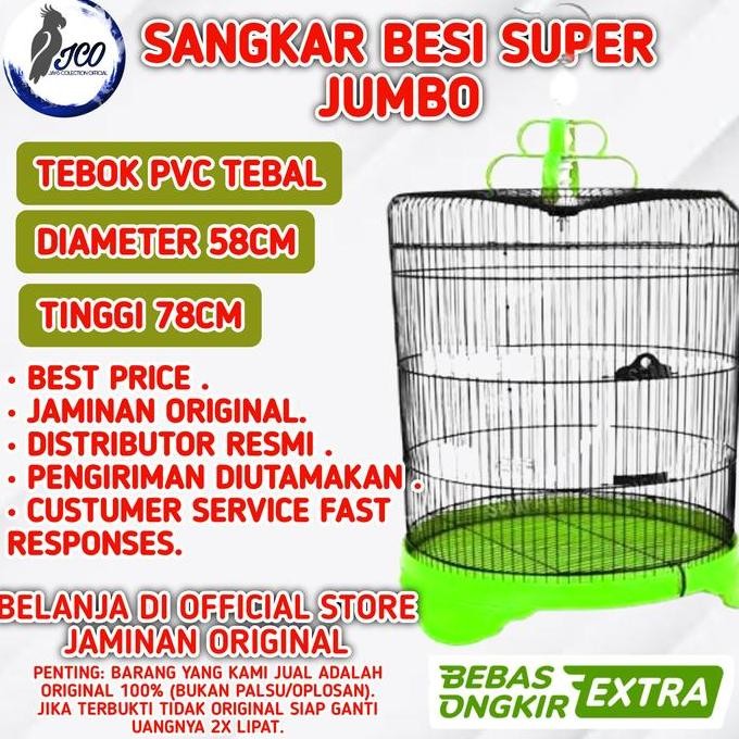 PROMO DISKON - KANDANG MURAI BESI JUMBO SANGKAR BESI JUMBO KANDANG MURAI