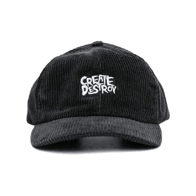 DF140 - topi Corduroy Hitam topi Bisbol Black Cap Fashion Pria Wanita Distro Original Aksesoris Hat 