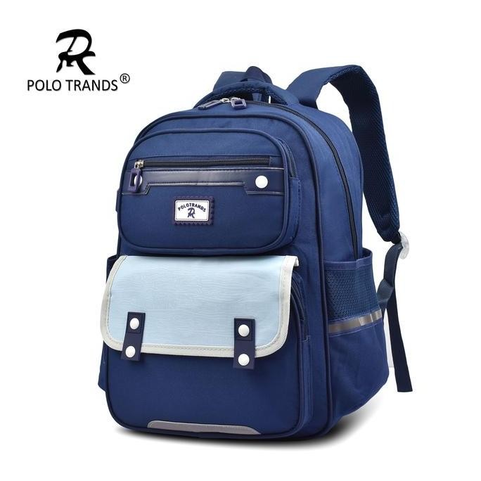 NEW - Polo Trands Hyondo 2267 Tas Sekolah Anak Ransel Anak Polos Fashion - Pink