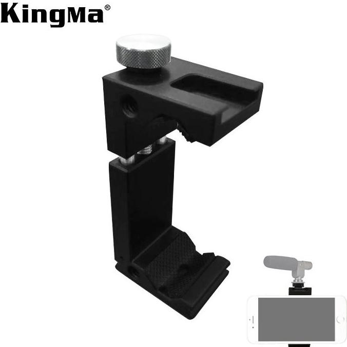 KINGMA Phone Holder U-Mount 6." with Hotshoe LED / Microphone / Etc