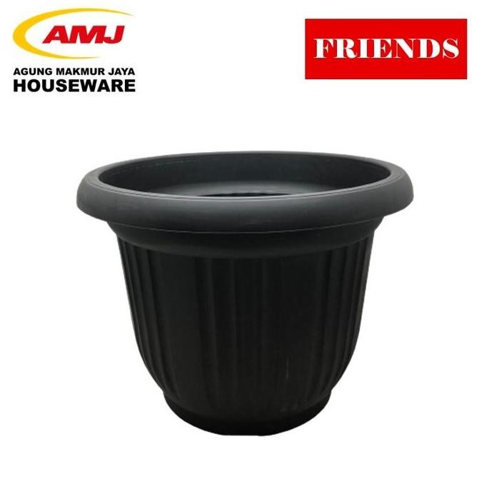 PROMO DISKON - POT BESAR / POT TANAMAN / POT HITAM 60 FRIEND